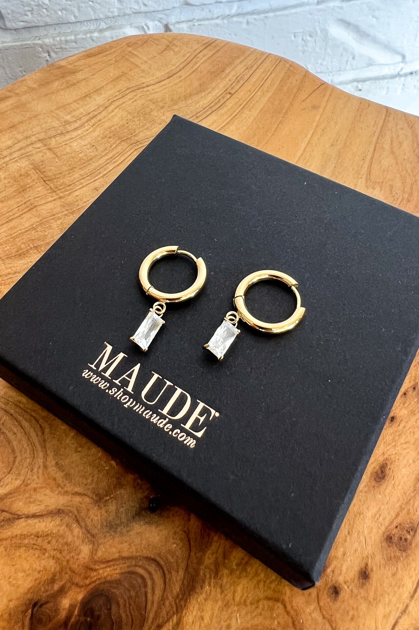 18K Mini Diamond Hoop Earrings