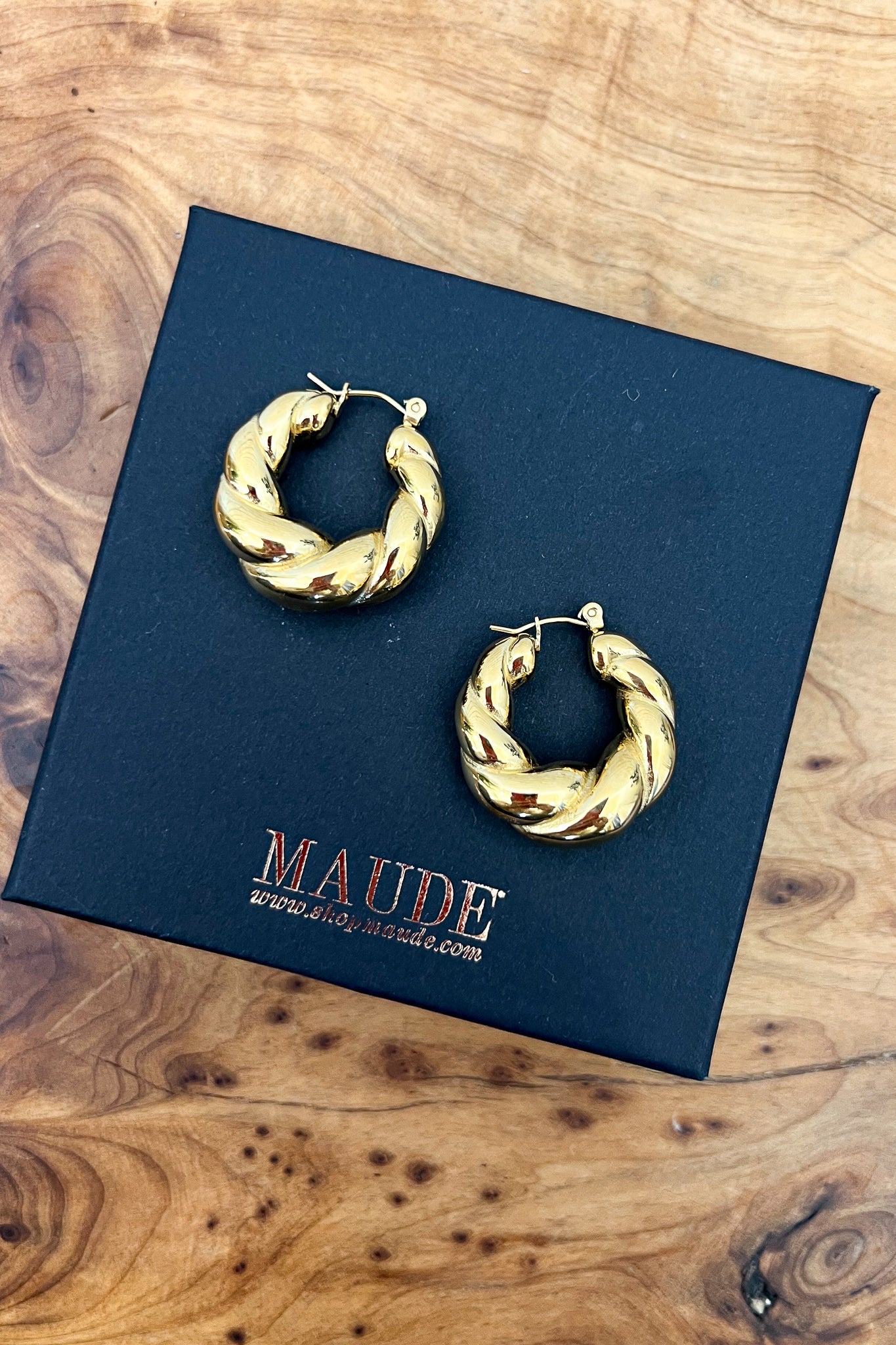 18K Hallie Chunky Hoop Earrings